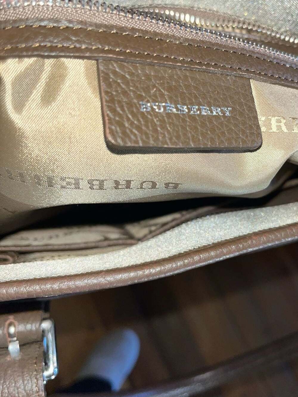 Burberry Blue Label Nova Check Canvas and Leather Shoulder Bag Tote - Picture 11 of 12